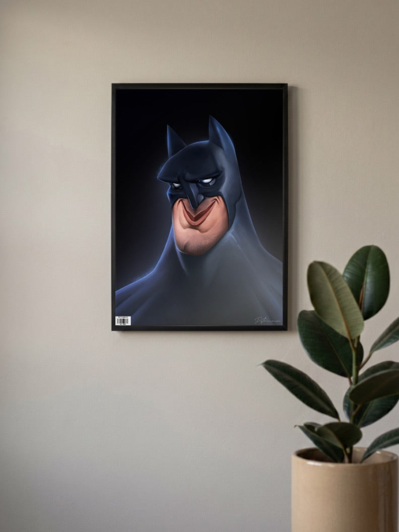 Batman Cartoon Cowl DC Poster