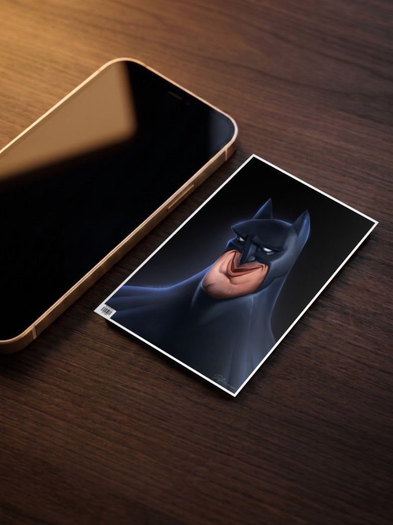 Batman Cartoon Cowl DC Poster