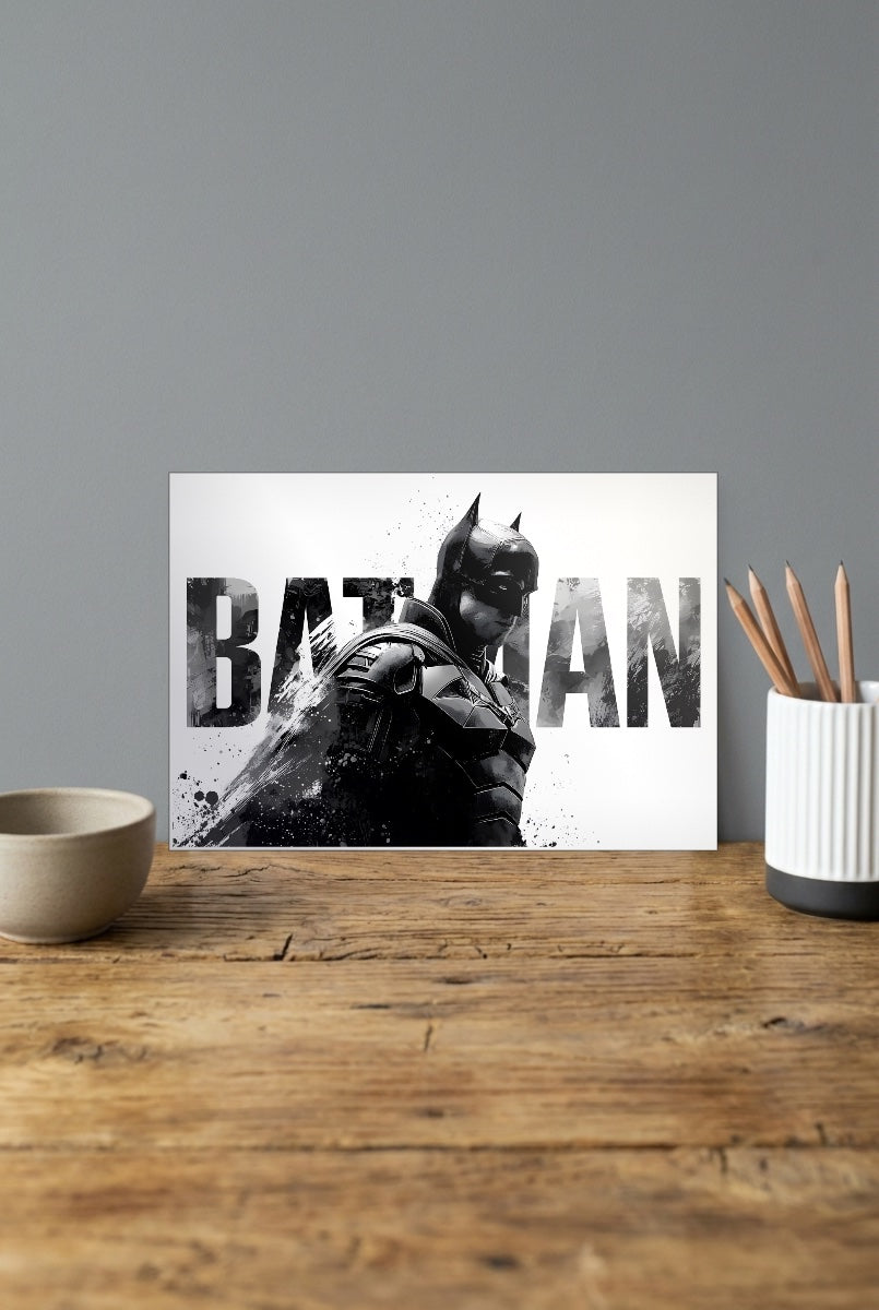 Batman Ink Splatter DC Poster