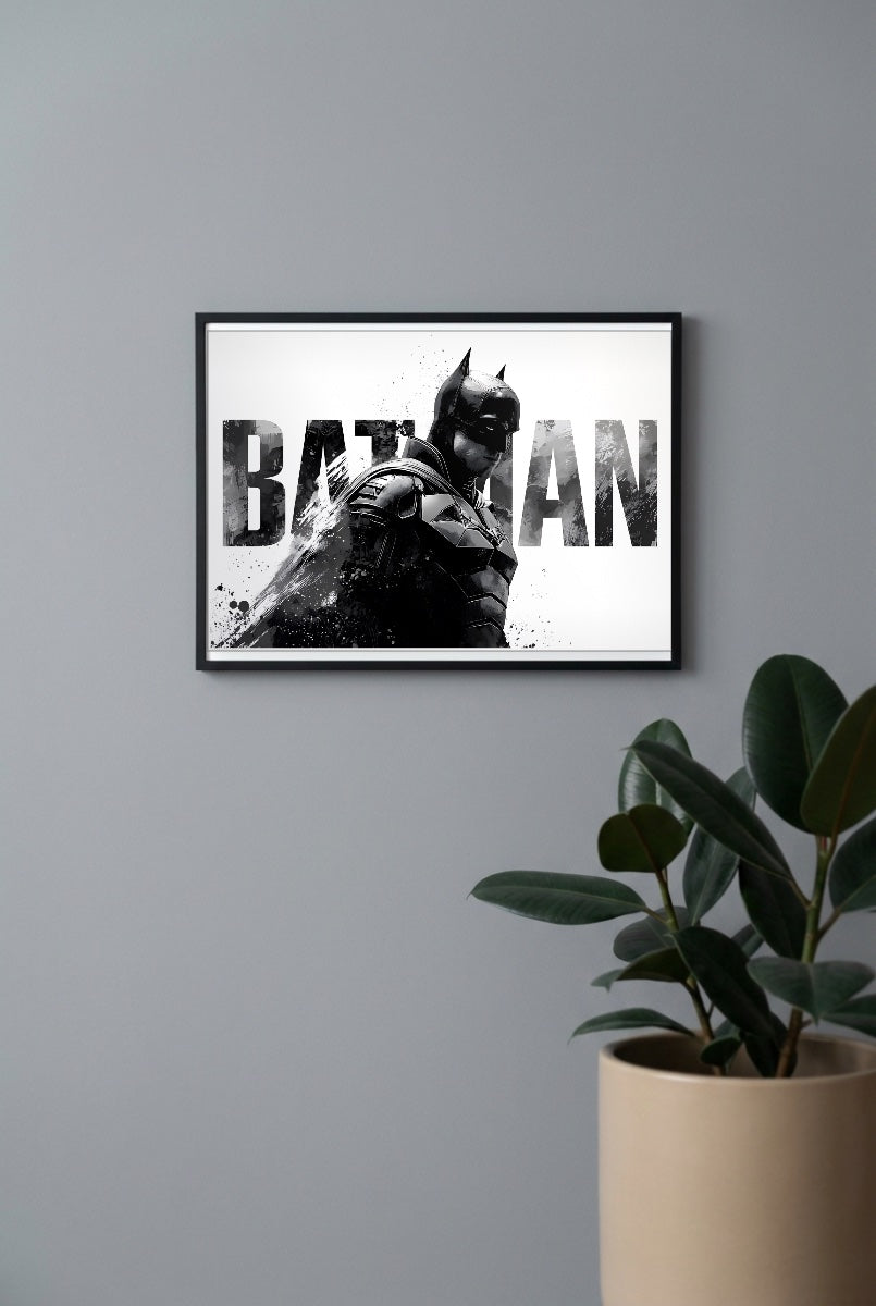 Batman Ink Splatter DC Poster