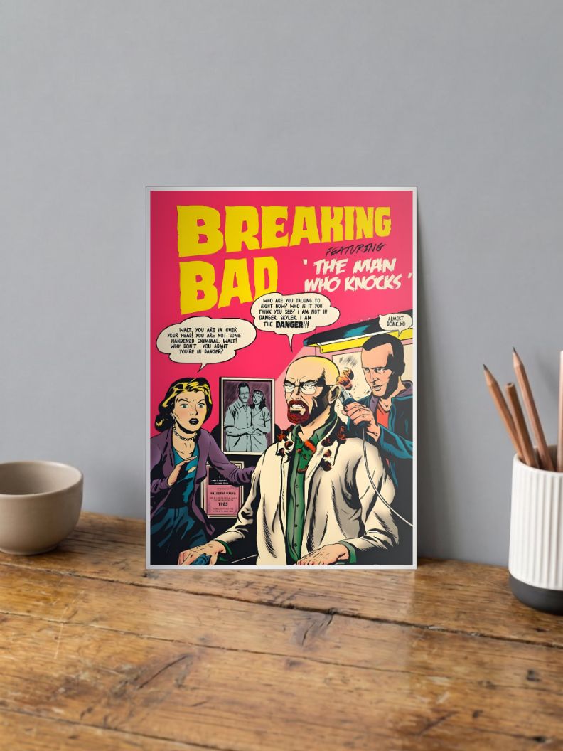 Meth Lab Mayhem | Breaking Bad | Comic Book Poster