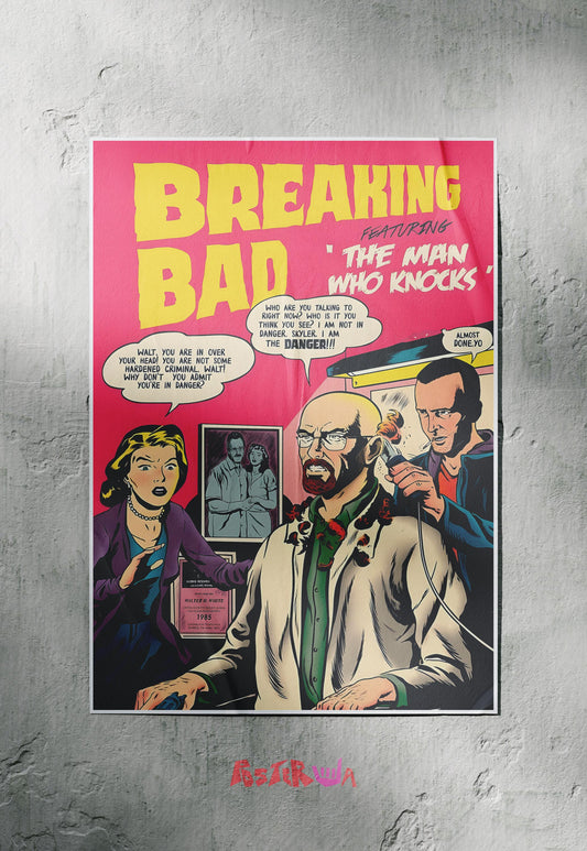 Meth Lab Mayhem | Breaking Bad | Comic Book Poster