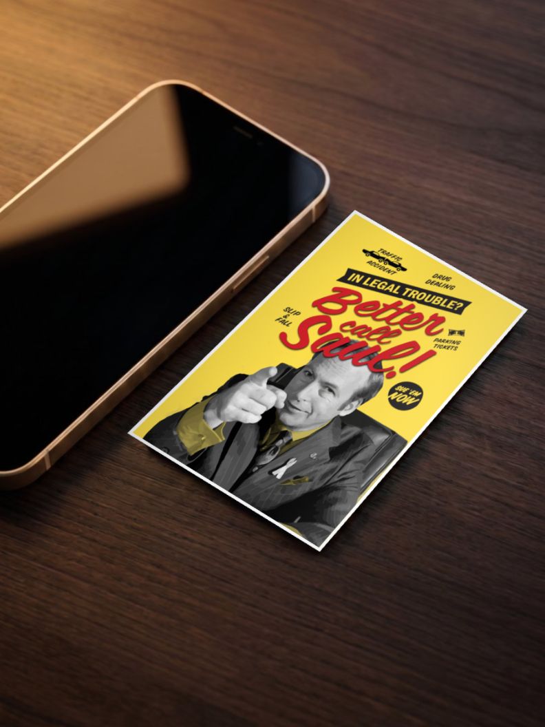 Legal Woes? Dial Saul | Better Call Saul | Sitcom Poster