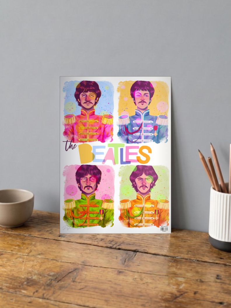 Beatles Band Poster