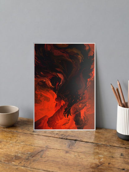 Berserk Dark Abstract Poster