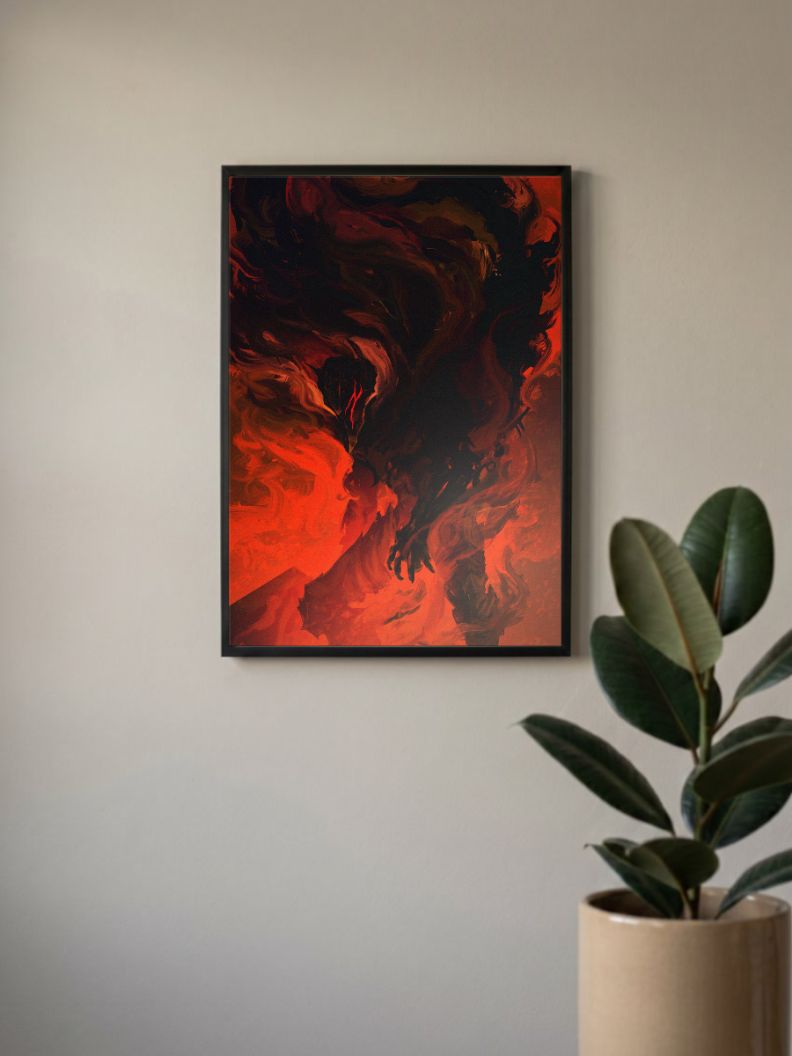 Berserk Dark Abstract Poster
