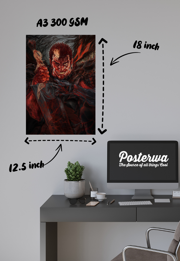 Grit and Gore | Berserk | Anime Poster