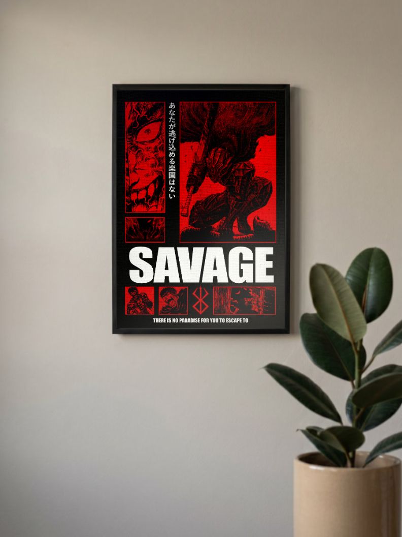 Savage Fury | Berserk | Anime Poster