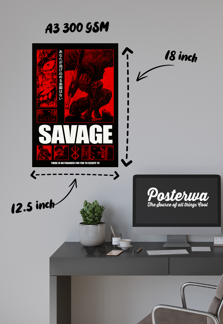 Savage Fury | Berserk | Anime Poster