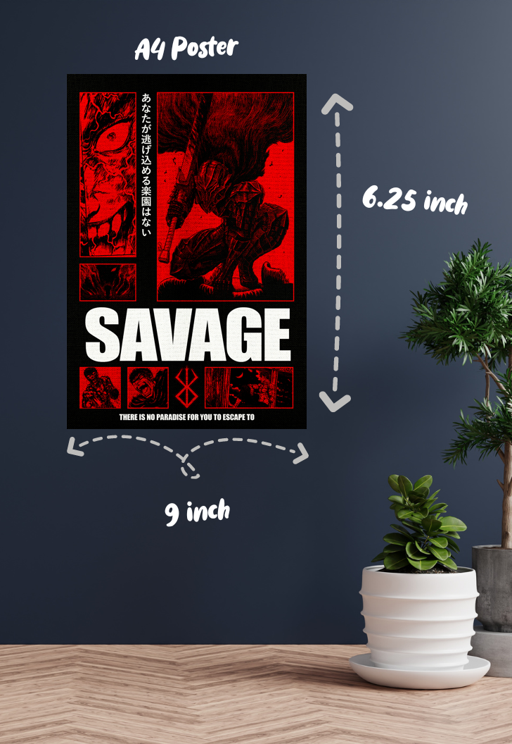 Savage Fury | Berserk | Anime Poster