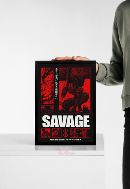 Savage Fury | Berserk | Anime Poster