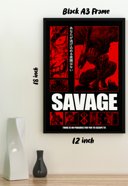 Savage Fury | Berserk | Anime Poster