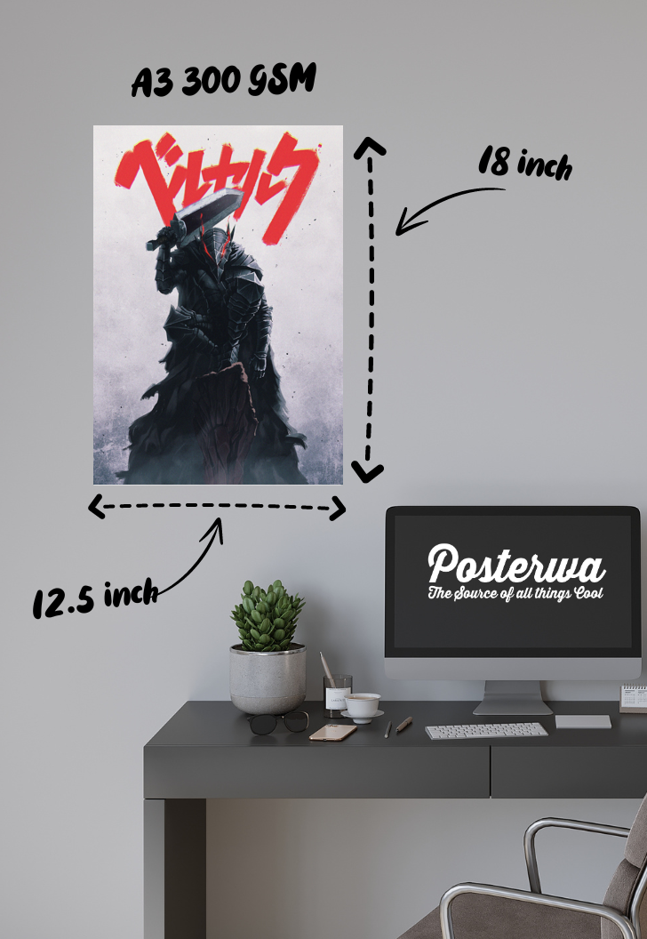 Unyielding Spirit | Berserk | Anime Poster
