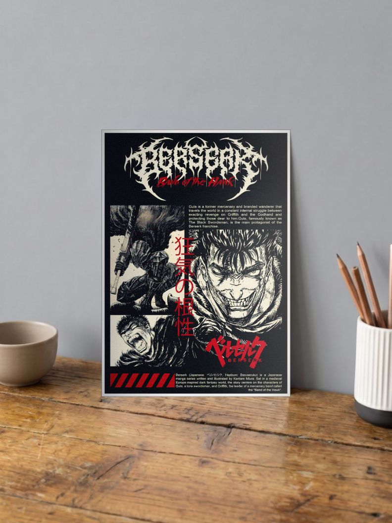 Hawk's Fury | Berserk | Comic Book Poster