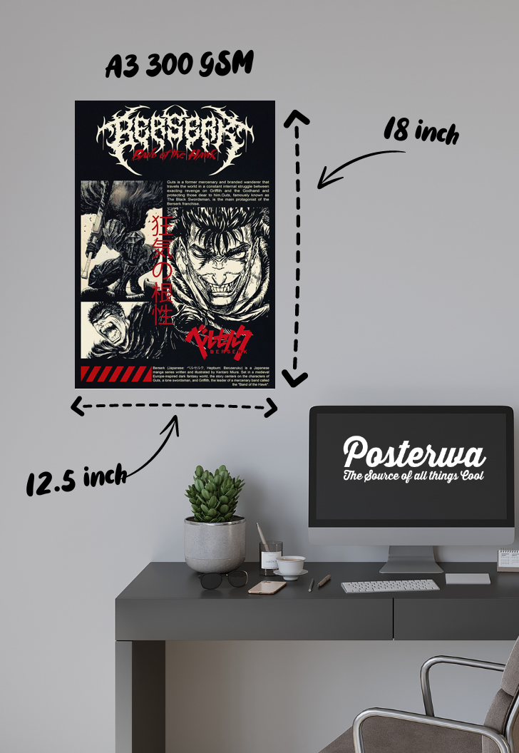 Hawk's Fury | Berserk | Comic Book Poster