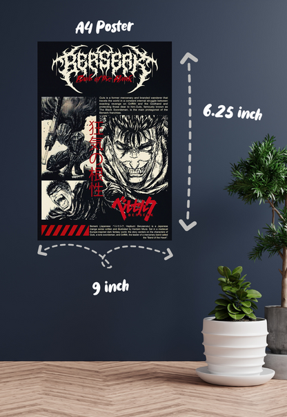 Hawk's Fury | Berserk | Comic Book Poster