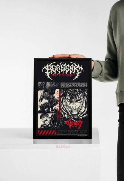 Hawk's Fury | Berserk | Comic Book Poster