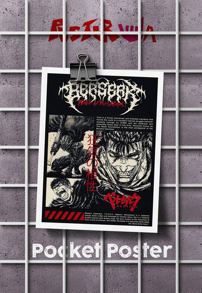Hawk's Fury | Berserk | Comic Book Poster
