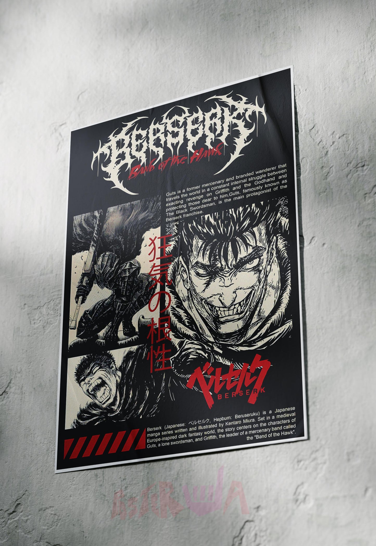 Hawk's Fury | Berserk | Comic Book Poster