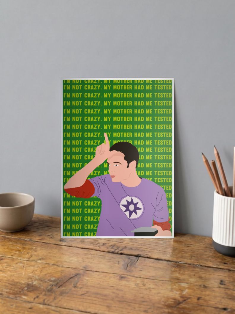 Tested Sanity | Big Bang Theory | Sitcom Poster