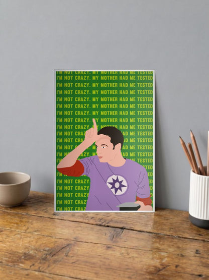 Tested Sanity | Big Bang Theory | Sitcom Poster