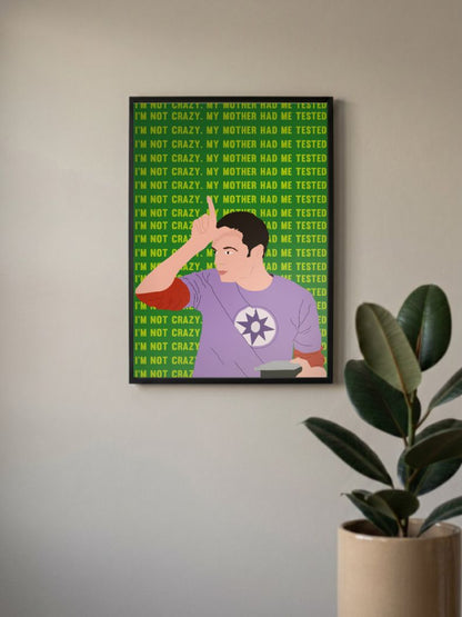Tested Sanity | Big Bang Theory | Sitcom Poster
