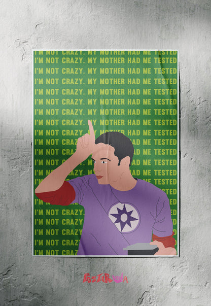 Tested Sanity | Big Bang Theory | Sitcom Poster