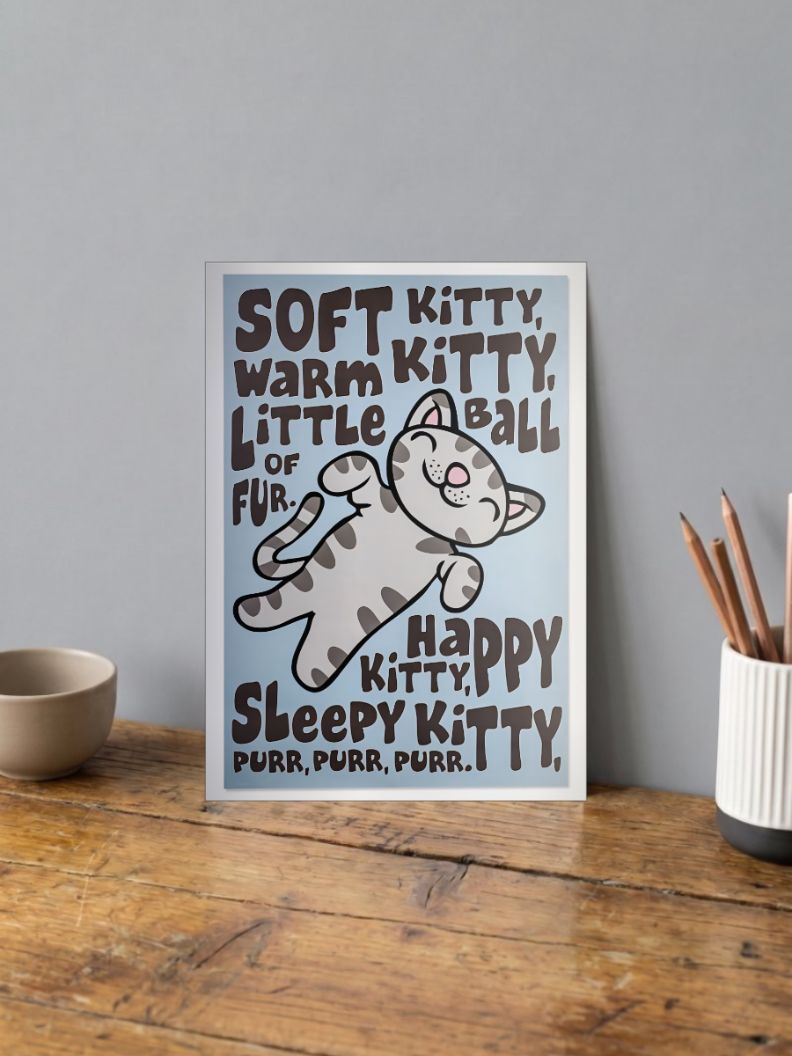 Purring Companions | Big Bang Theory | Sitcom Poster