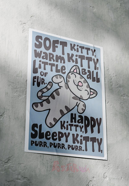 Purring Companions | Big Bang Theory | Sitcom Poster