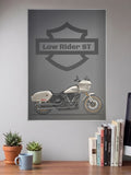 V Twin Rumble Harley Davidson Bikes Poster