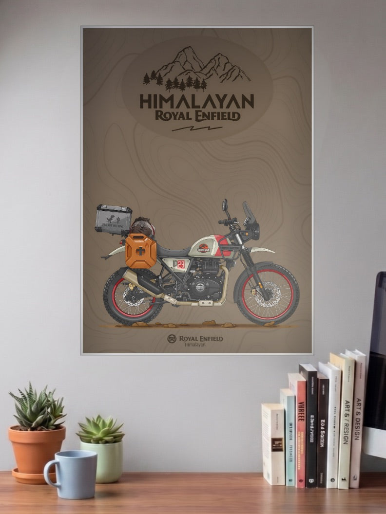 Thump and Go Royal Enfield Himalayan Bikes Poster