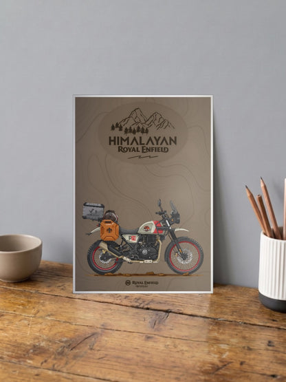 Thump and Go Royal Enfield Himalayan Bikes Poster