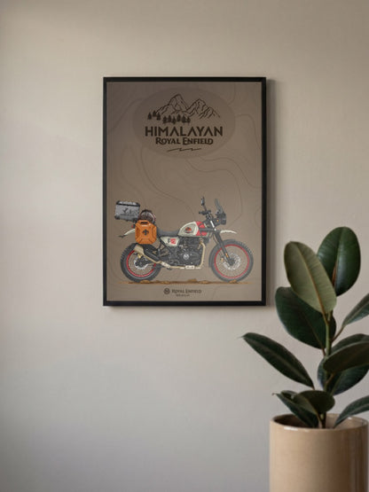 Thump and Go Royal Enfield Himalayan Bikes Poster