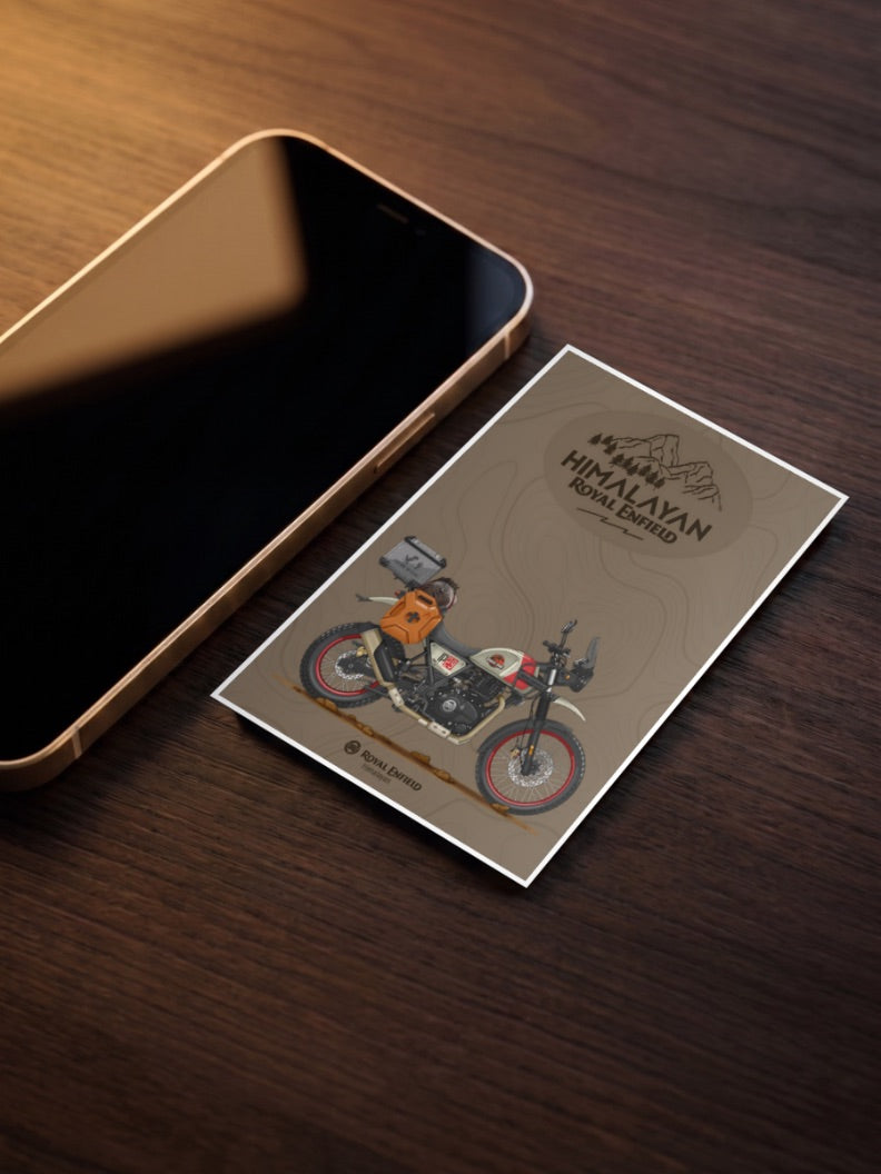 Thump and Go Royal Enfield Himalayan Bikes Poster