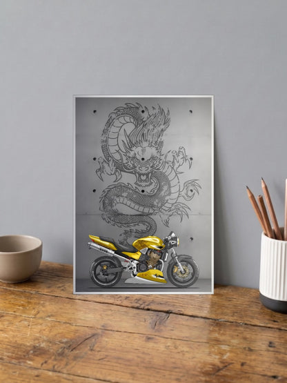 Throttle Therapy Dragon Bikes Poster