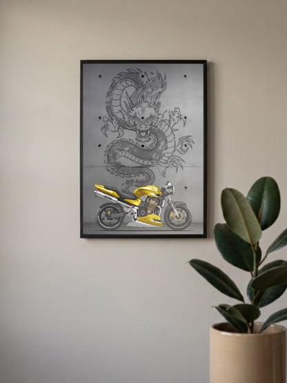 Throttle Therapy Dragon Bikes Poster
