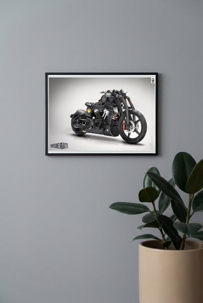 Confederate Motorcycle Bikes Poster