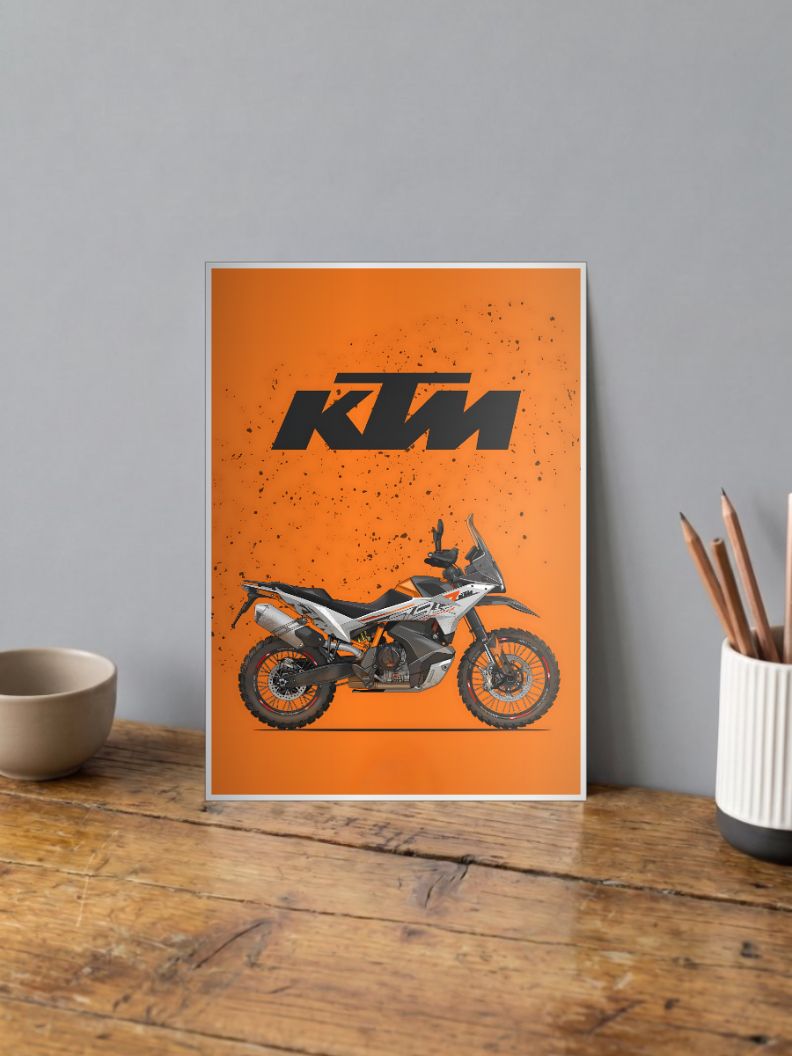 Revving the Streets | KTM 790 | Bikes Poster