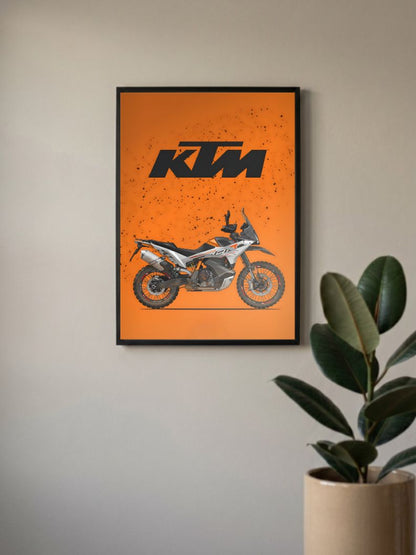 Revving the Streets | KTM 790 | Bikes Poster
