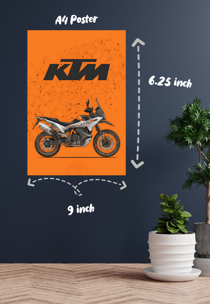 Revving the Streets | KTM 790 | Bikes Poster