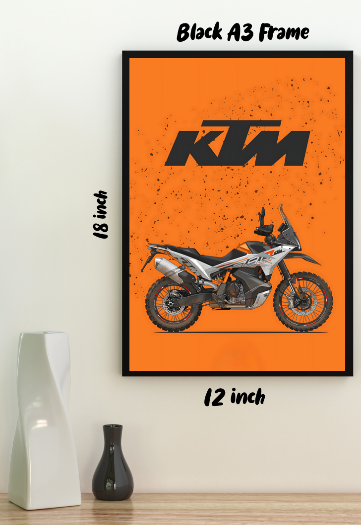 Revving the Streets | KTM 790 | Bikes Poster