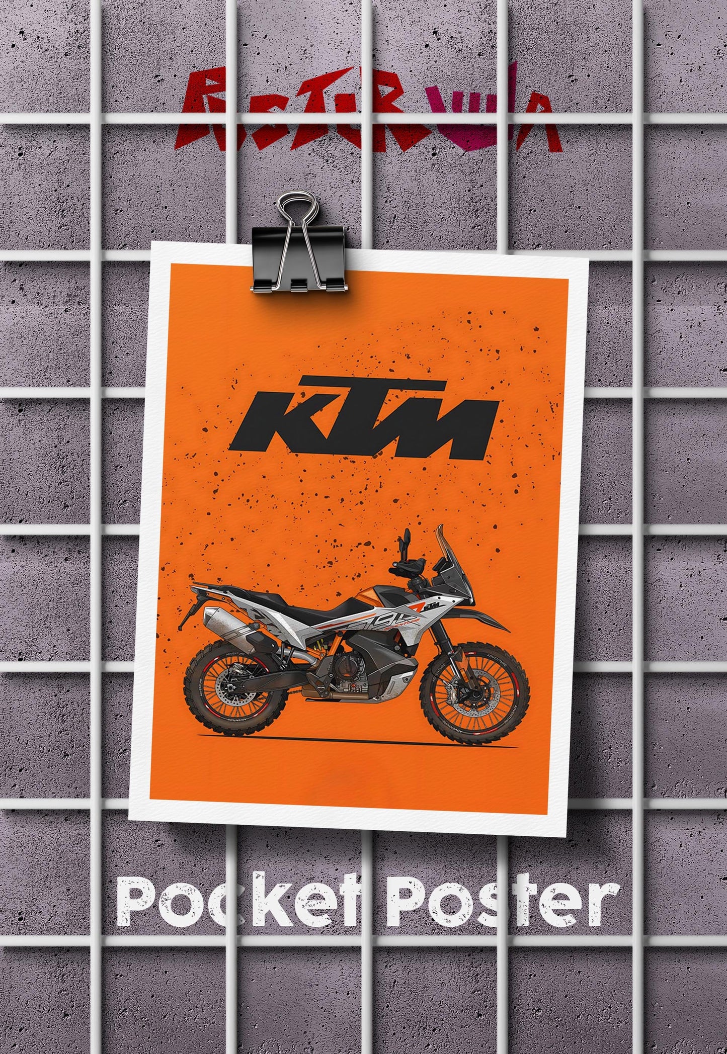 Revving the Streets | KTM 790 | Bikes Poster
