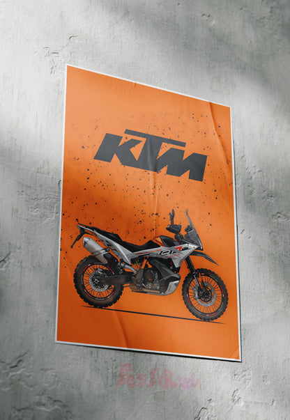 Revving the Streets | KTM 790 | Bikes Poster