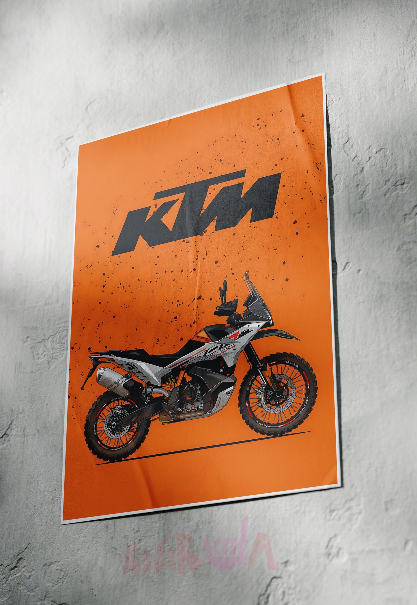 Revving the Streets | KTM 790 | Bikes Poster