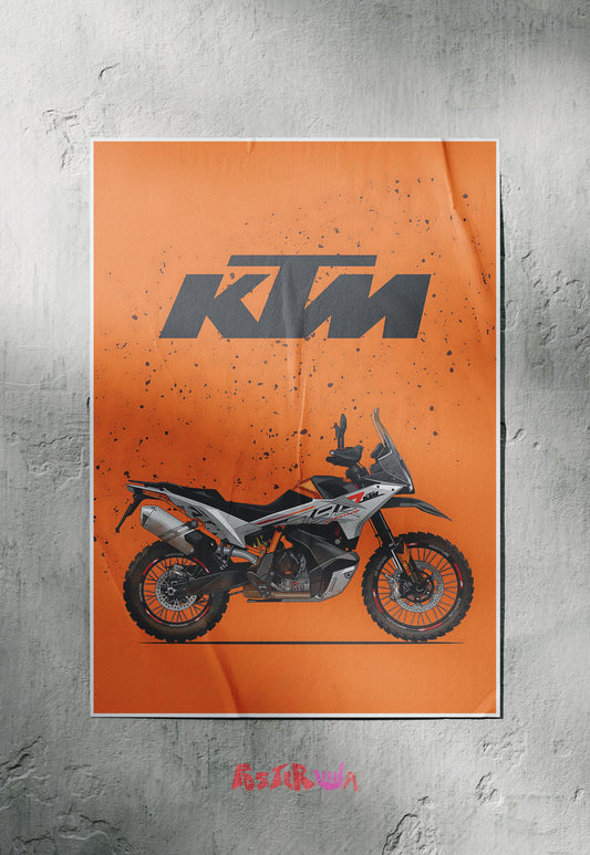 Revving the Streets | KTM 790 | Bikes Poster