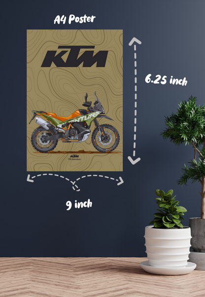 Trailblazer's Dream | KTM 790 Adventure | Bikes Poster