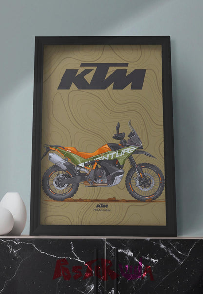 Trailblazer's Dream | KTM 790 Adventure | Bikes Poster