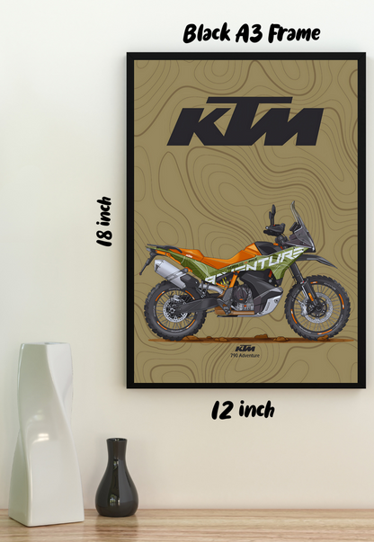 Trailblazer's Dream | KTM 790 Adventure | Bikes Poster