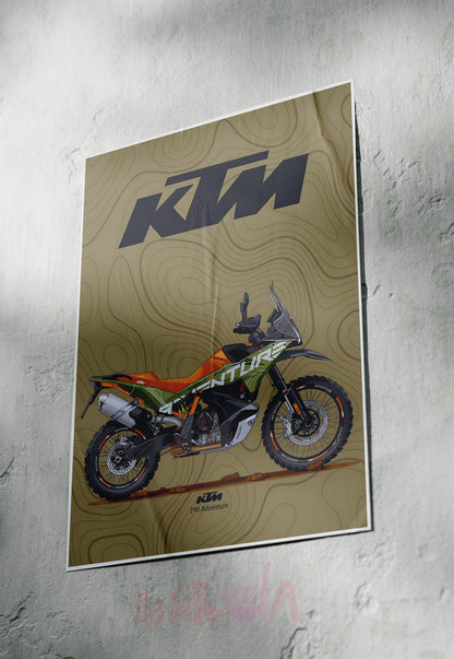 Trailblazer's Dream | KTM 790 Adventure | Bikes Poster