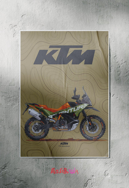 Trailblazer's Dream | KTM 790 Adventure | Bikes Poster